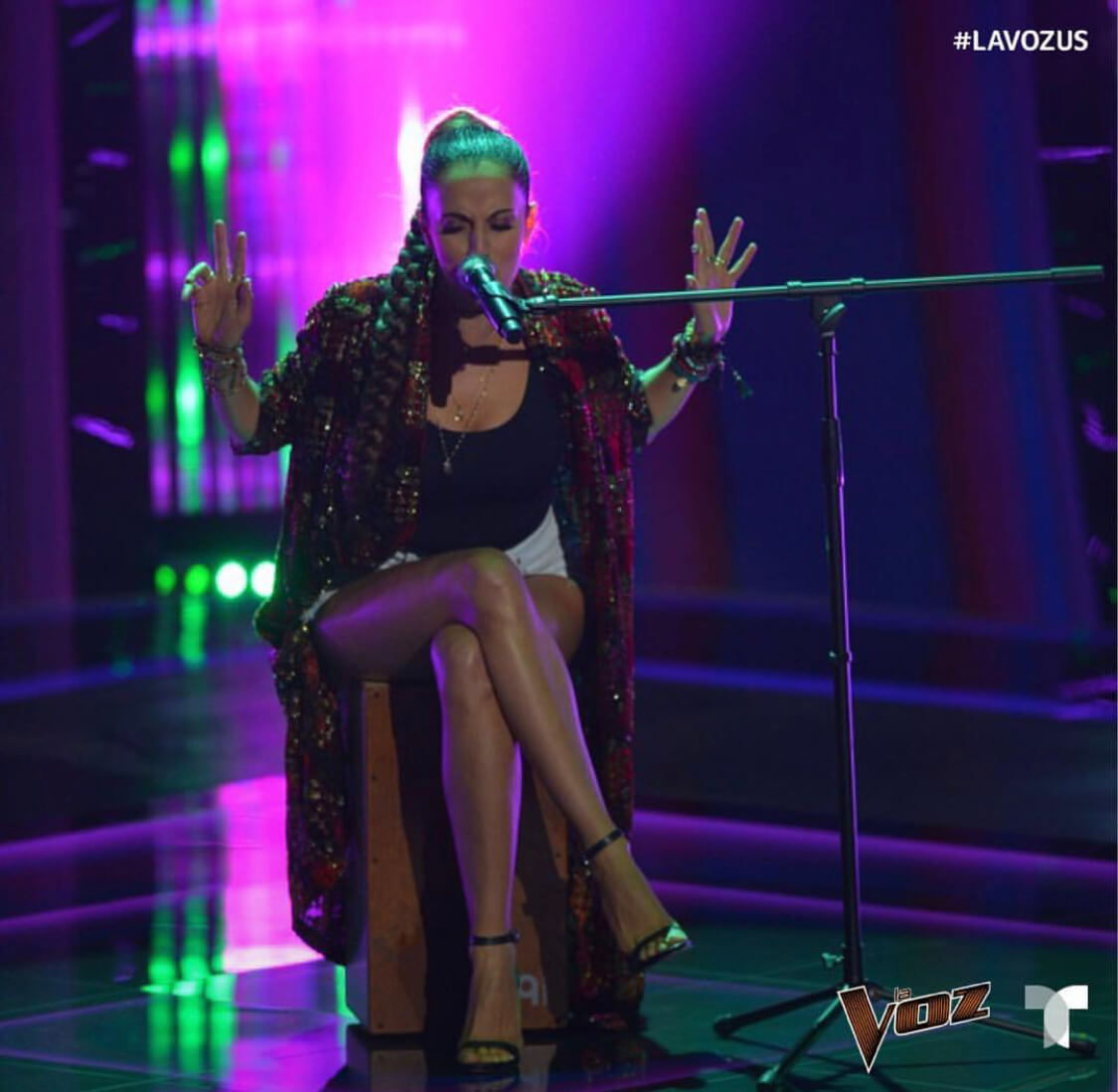 Mayré Martínez con cajón cantando Mi Gente en La Voz US Mayré Martínez con cajón cantando Mi Gente en La Voz US