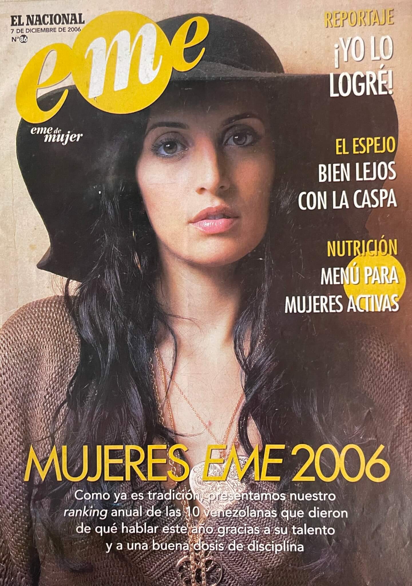 Mayré en la portada de la revista Eme